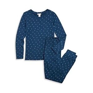 Eberjey Unisex Printed Pajama Set Night time Gisele Size 8‎ NEW